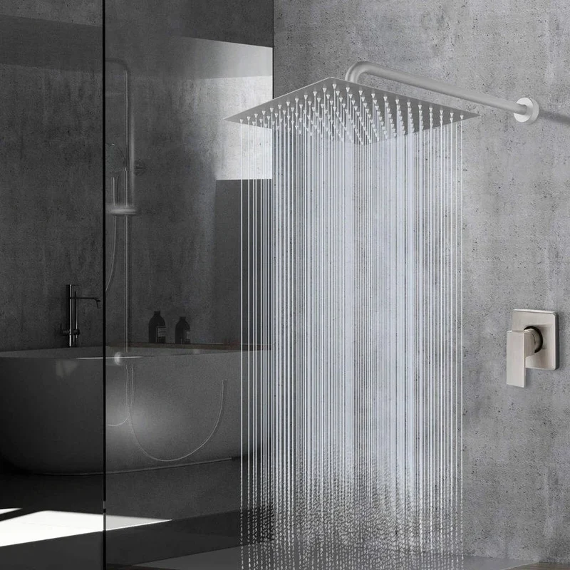 16-inch ceiling rain shower system