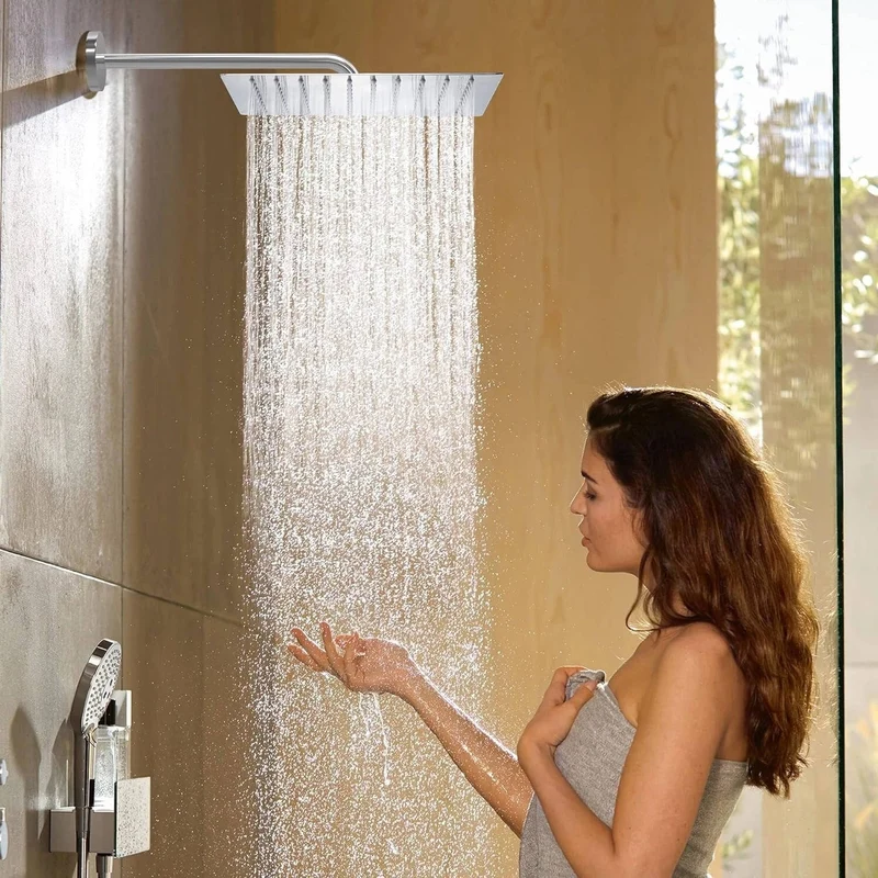 16-inch ceiling rain shower system