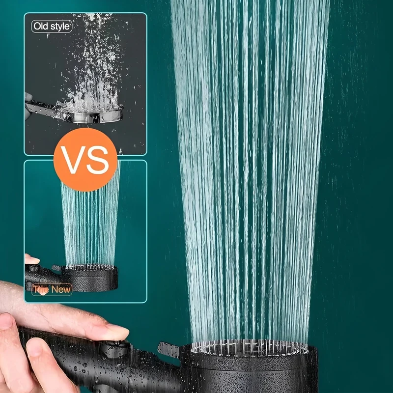 High-pressure shower head with 5 spray modes and automatic water shut-off