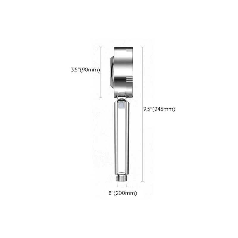 Adjustable handheld shower head with self-cleaning nozzles