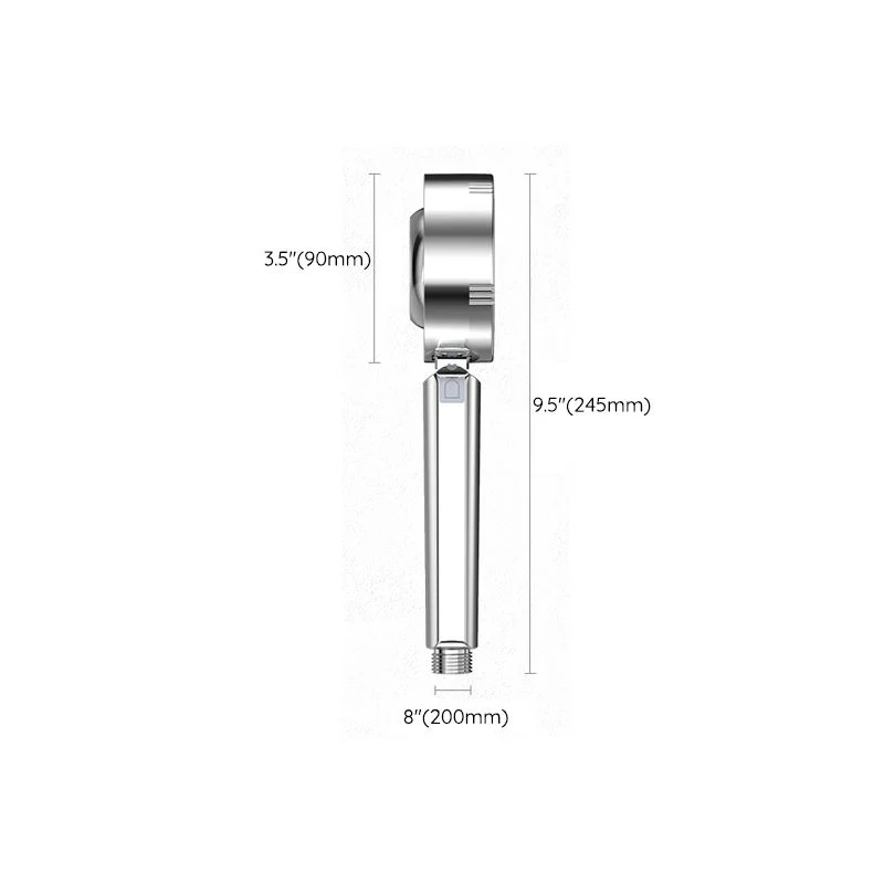 Adjustable handheld shower head with self-cleaning nozzles