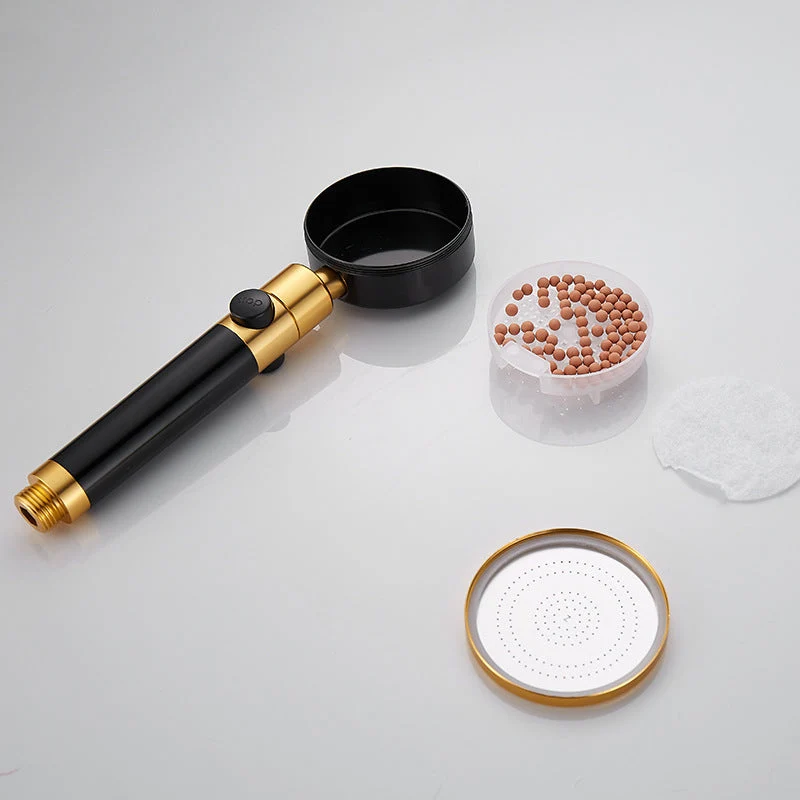 Round handheld shower head with adjustable water flow