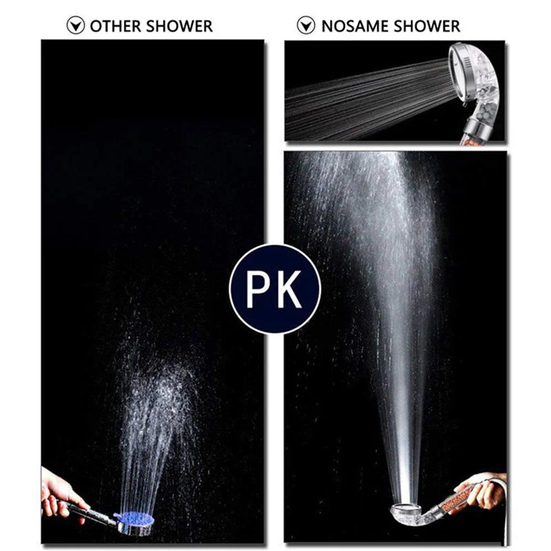Round shower head with adjustable spray modes