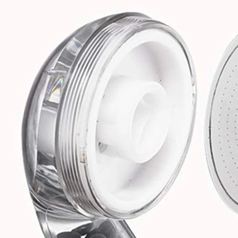 Round shower head with adjustable spray modes