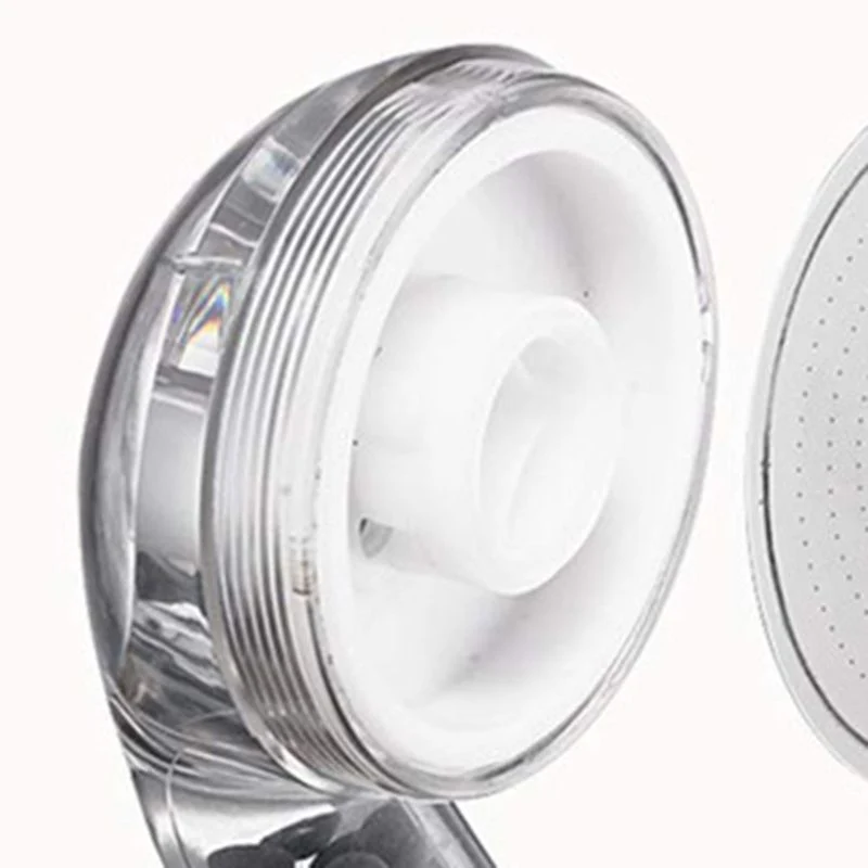 Round shower head with adjustable spray modes