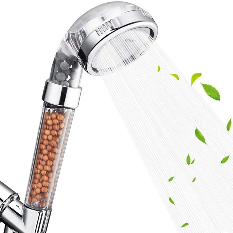 Round shower head with adjustable spray modes