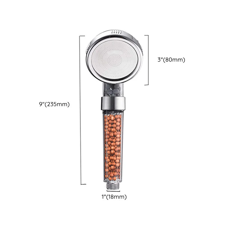 Round shower head with adjustable spray modes
