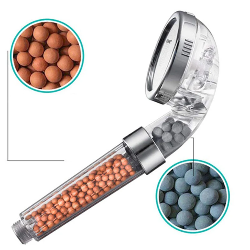 Round shower head with adjustable spray modes