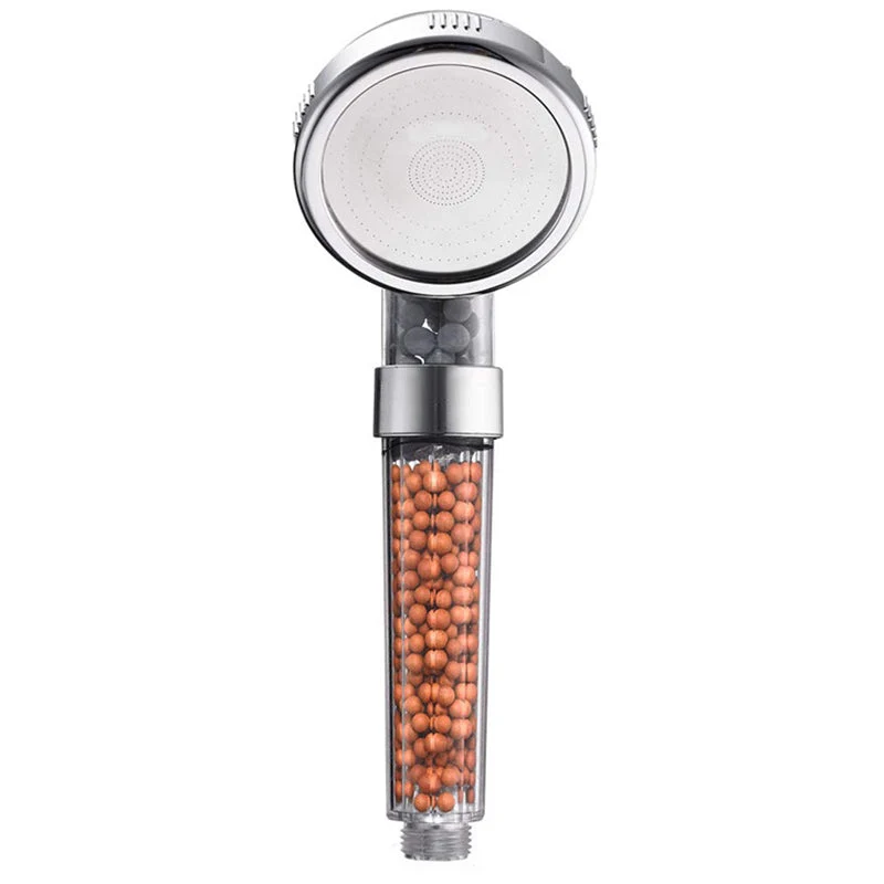Round shower head with adjustable spray modes