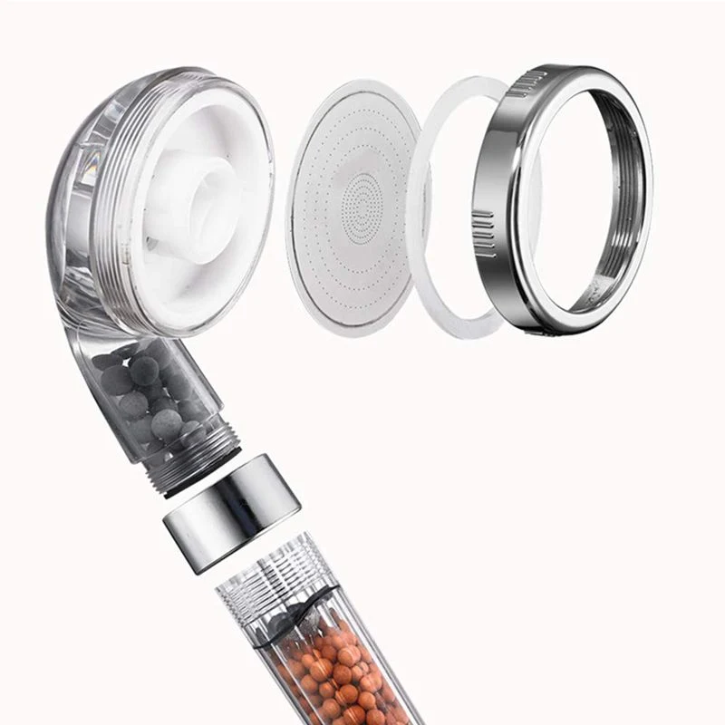 Round shower head with adjustable spray modes