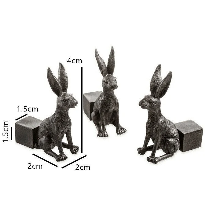 Set of garden pot supports shaped like animals