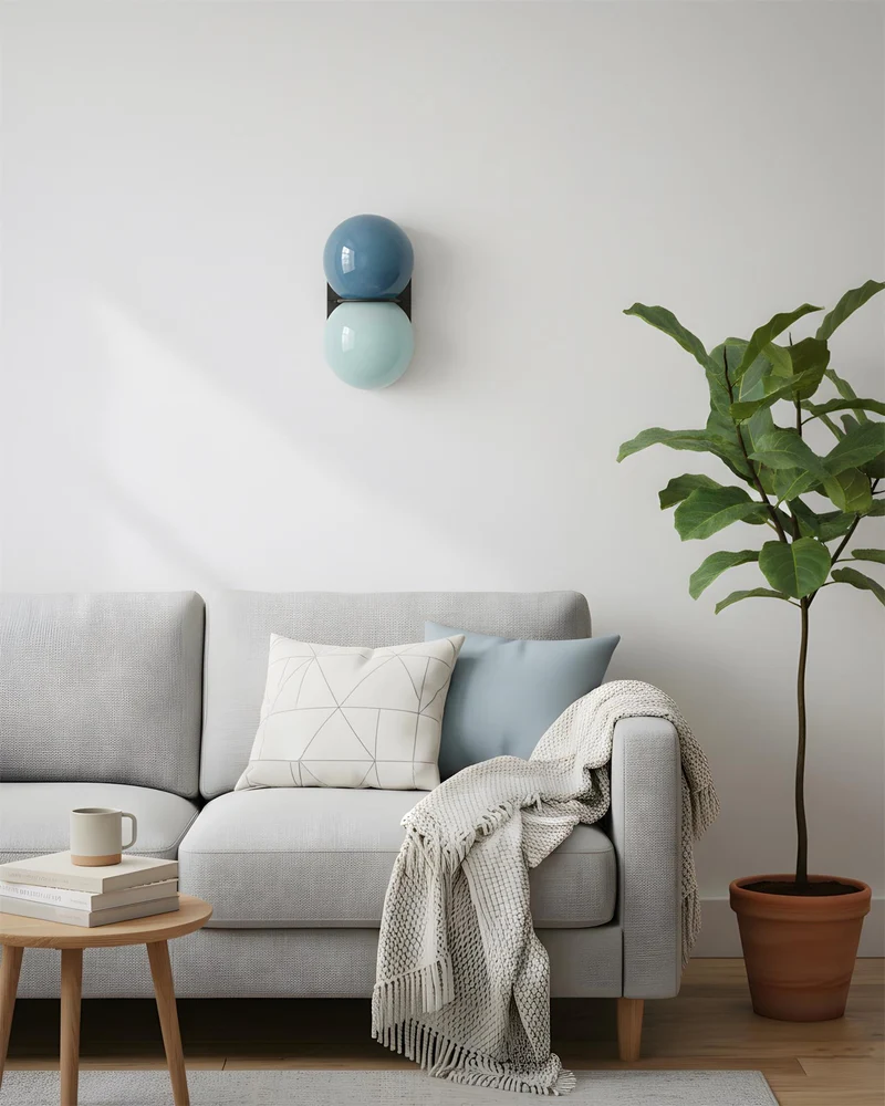 Modern double sconce wall lamp