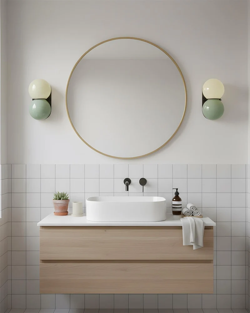 Modern double sconce wall lamp