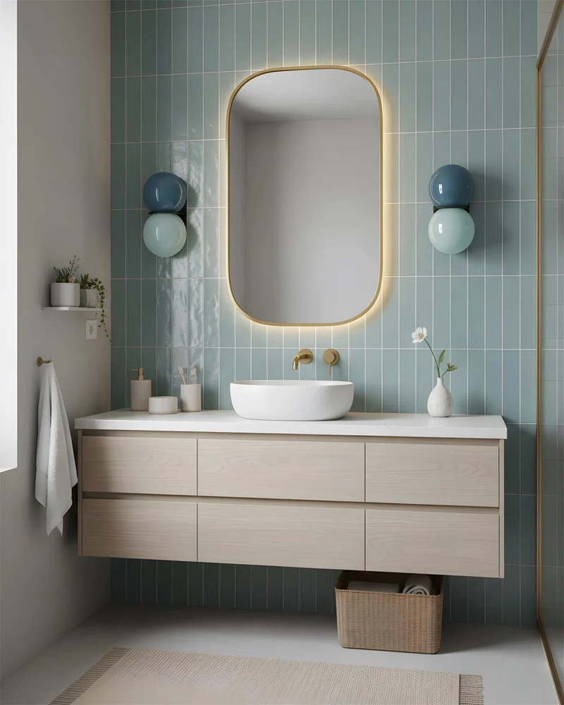 Modern double sconce wall lamp
