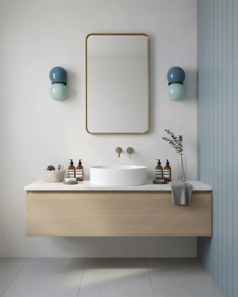 Modern double sconce wall lamp