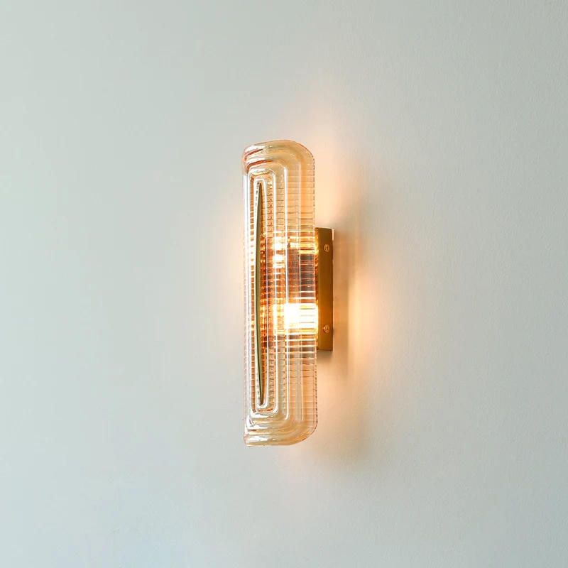 Modern curved LED wall lamp for interior lighting