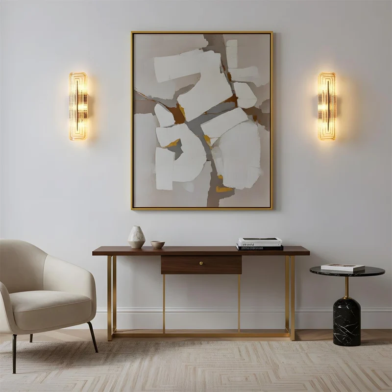 Modern curved LED wall lamp for interior lighting