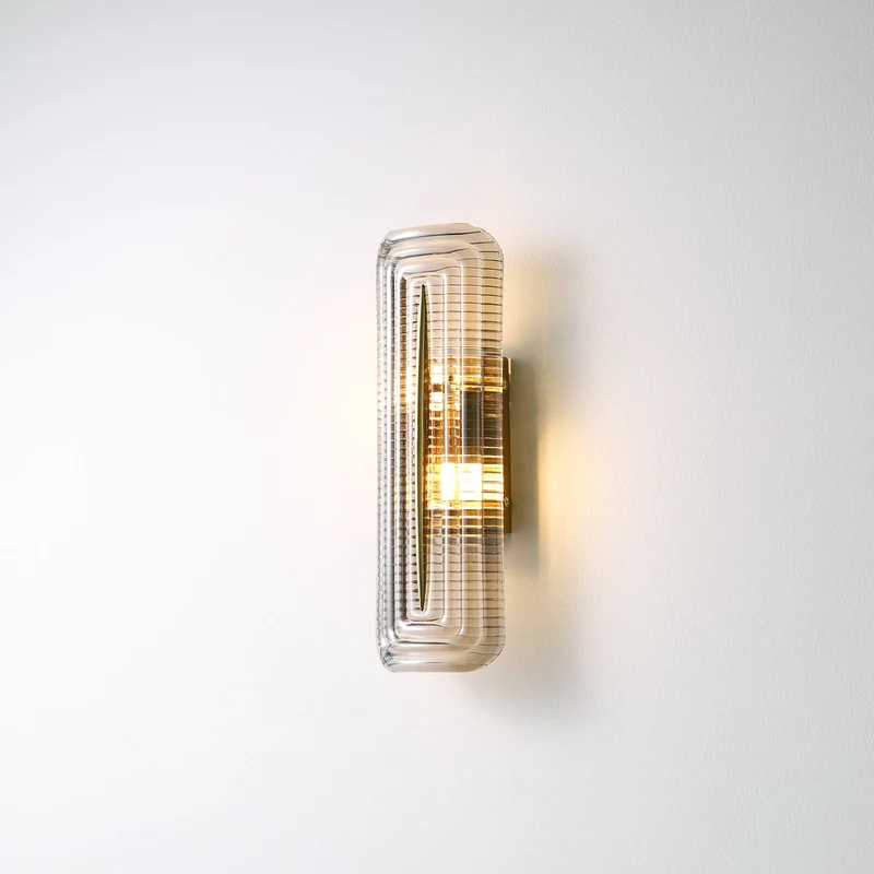 Modern curved LED wall lamp for interior lighting