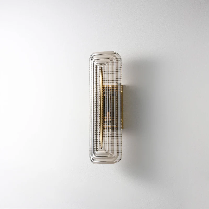 Modern curved LED wall lamp for interior lighting