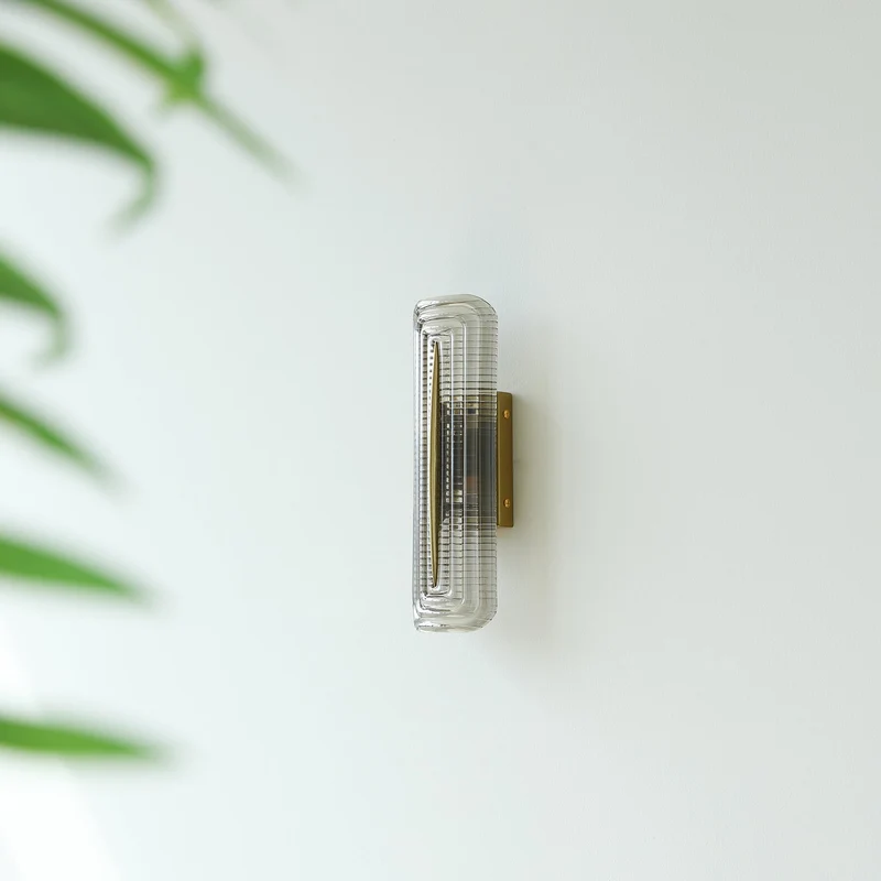 Modern curved LED wall lamp for interior lighting