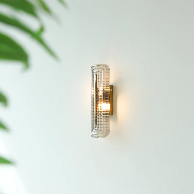 Modern curved LED wall lamp for interior lighting
