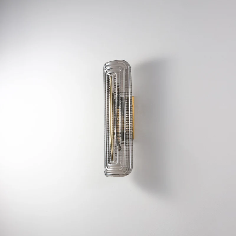 Modern curved LED wall lamp for interior lighting