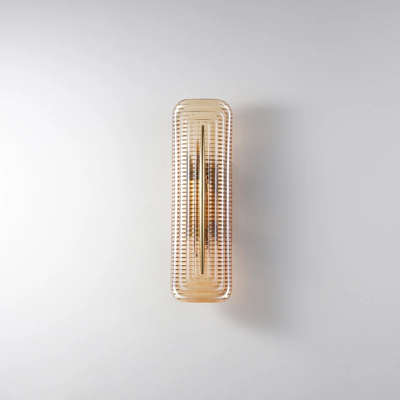 Modern curved LED wall lamp for interior lighting