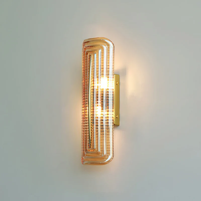 Modern curved LED wall lamp for interior lighting