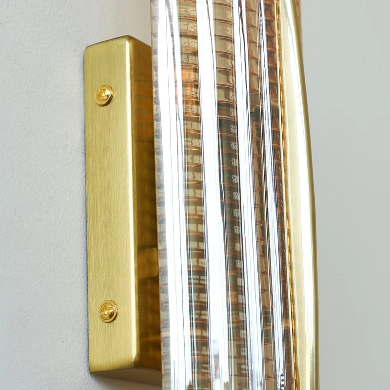 Modern curved LED wall lamp for interior lighting
