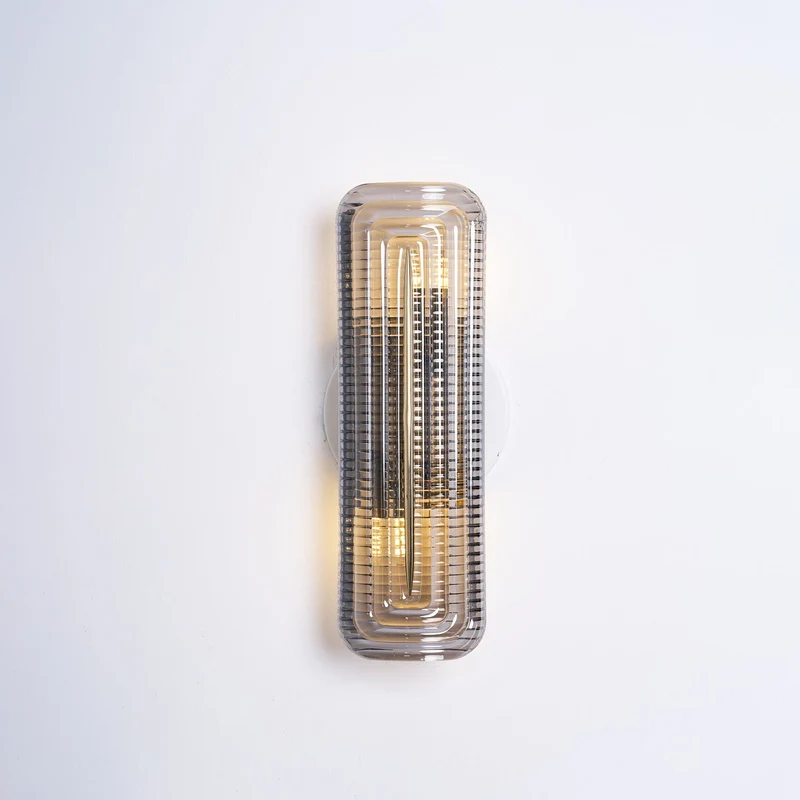 Modern curved LED wall lamp for interior lighting