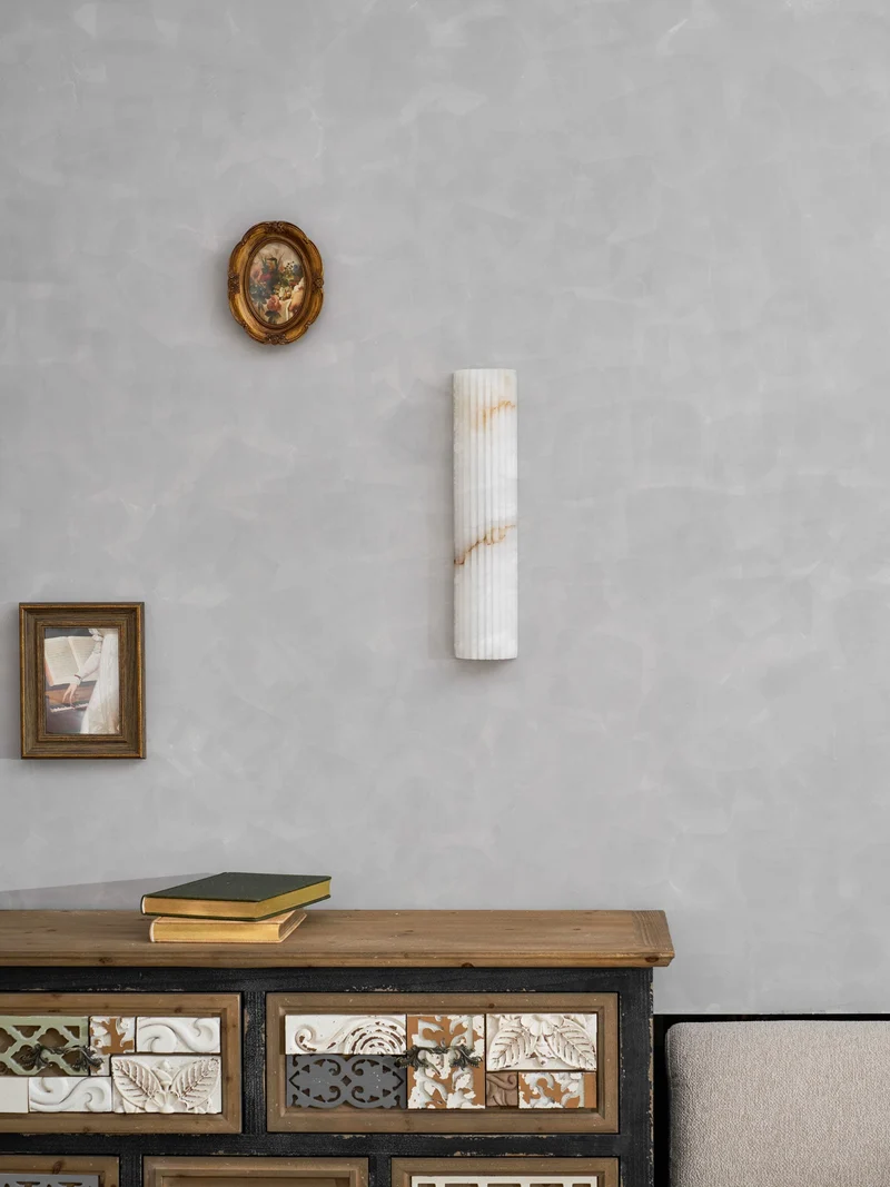 Aesthetic Alabaster Wall Lamp