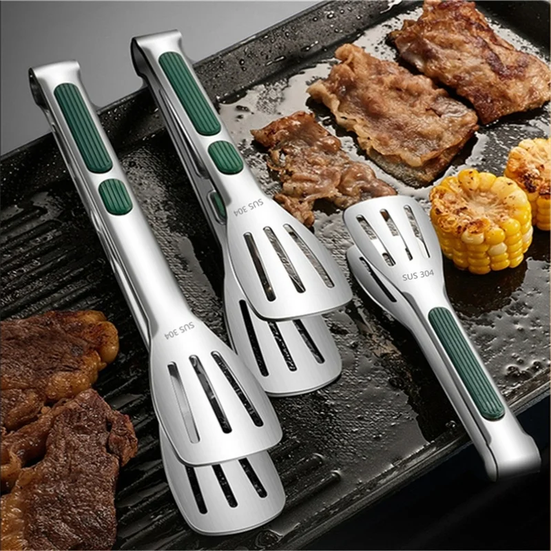 Roestvrijstalen Voedseltangen voor Veelzijdig Gebruik – Duurzame & Hittebestendige Tangen voor Keuken en Barbecue
