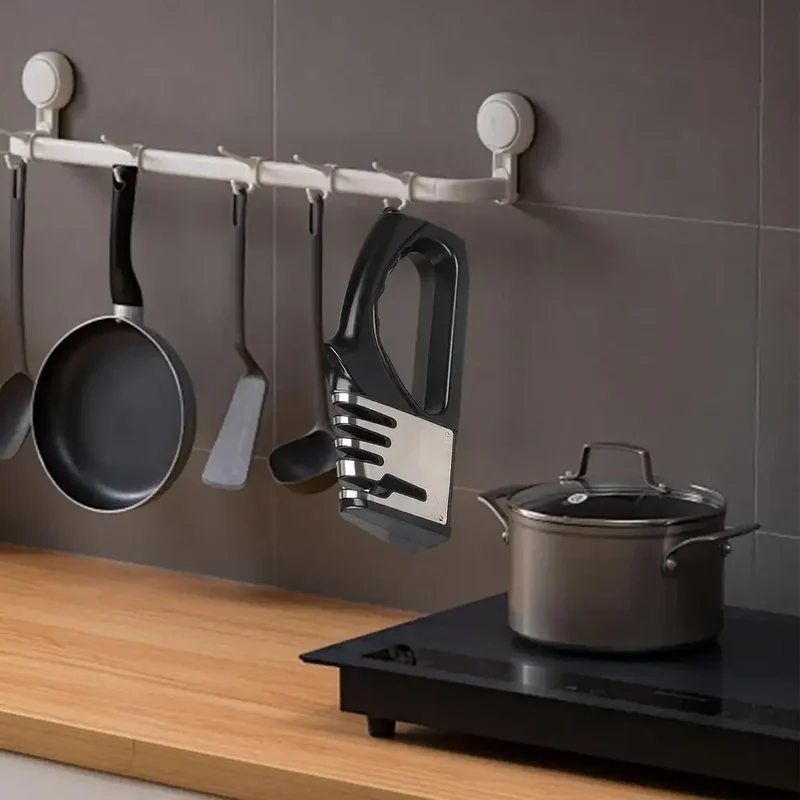 Multifunctionele Messenslijper voor de Keuken – Ergonomisch Ontwerp & Vier Slijpstanden
