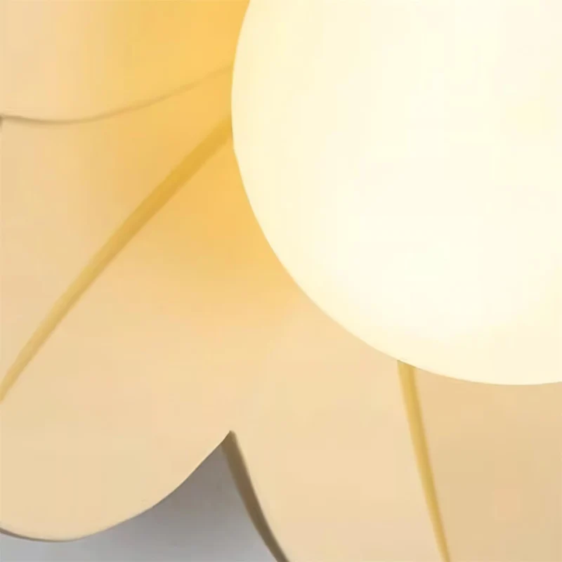 Decorative contemporary floral glass ceiling lamp