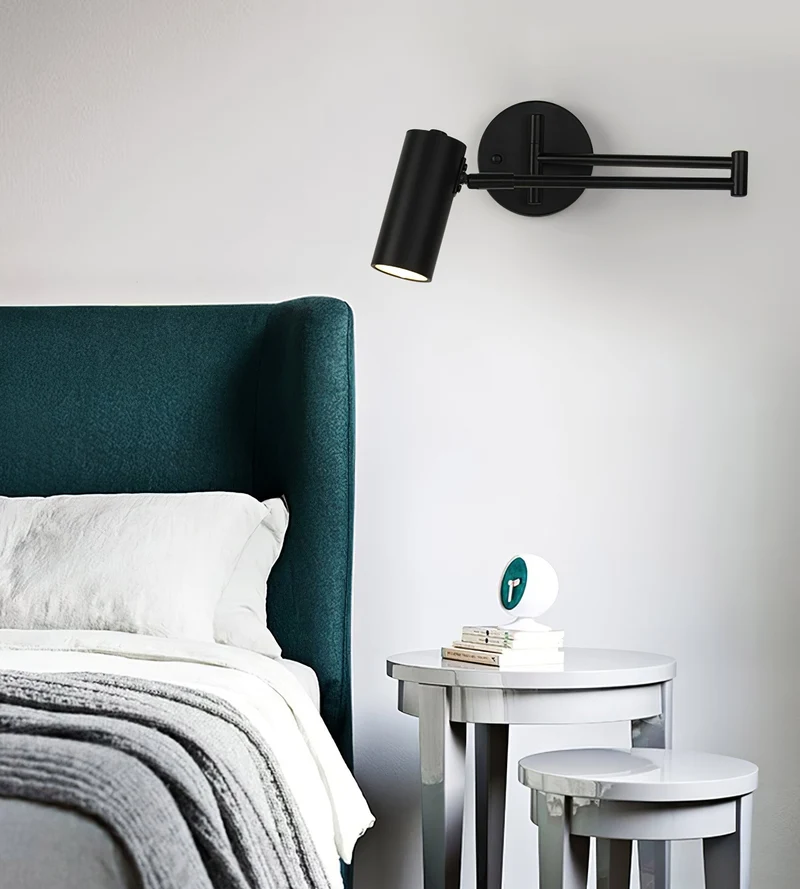 Contemporary Wall Sconce with Movable Arm