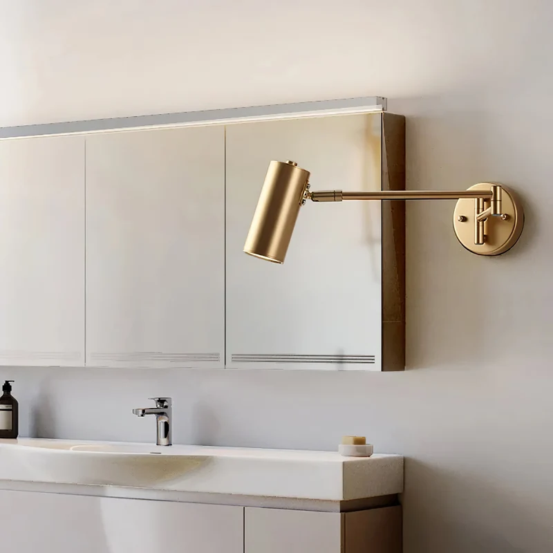 Contemporary Wall Sconce with Movable Arm
