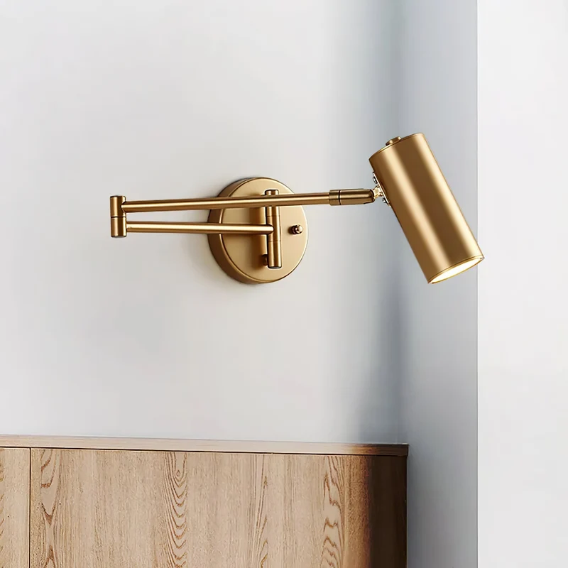 Contemporary Wall Sconce with Movable Arm