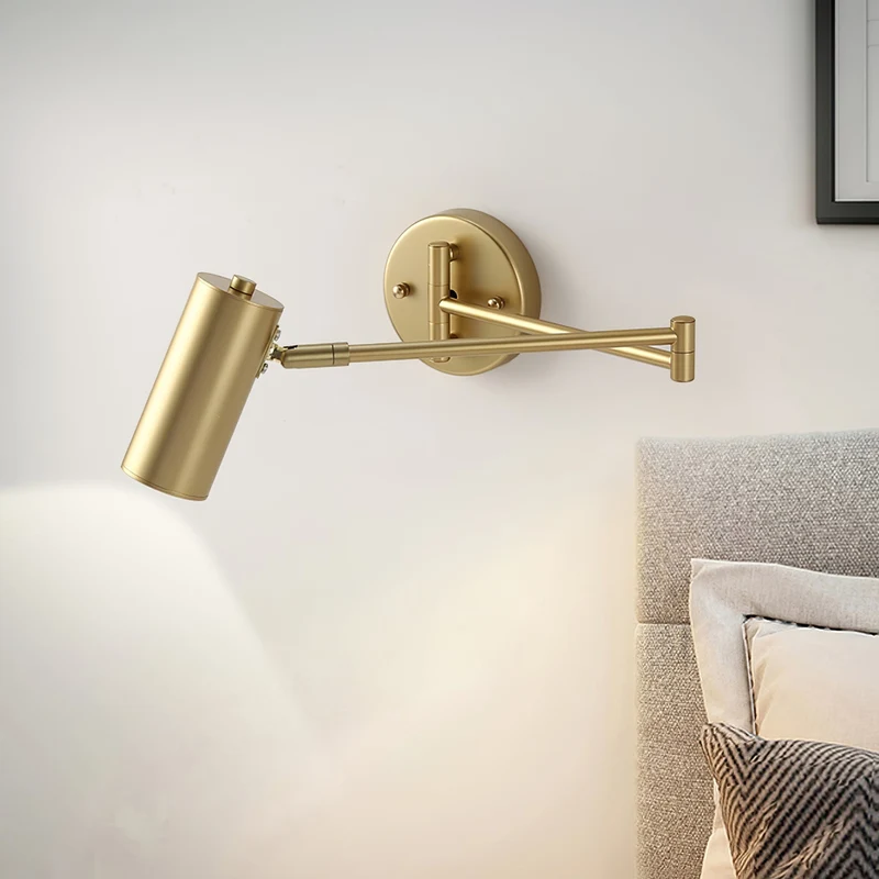 Contemporary Wall Sconce with Movable Arm