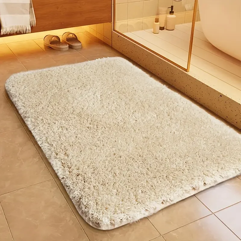 Soft Non-Slip Bathroom Mat – Absorbent Bath Rug with Anti-Slip Backing