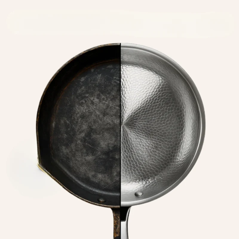 Advanced Durable Hammered Titanium Induction Frying Pan