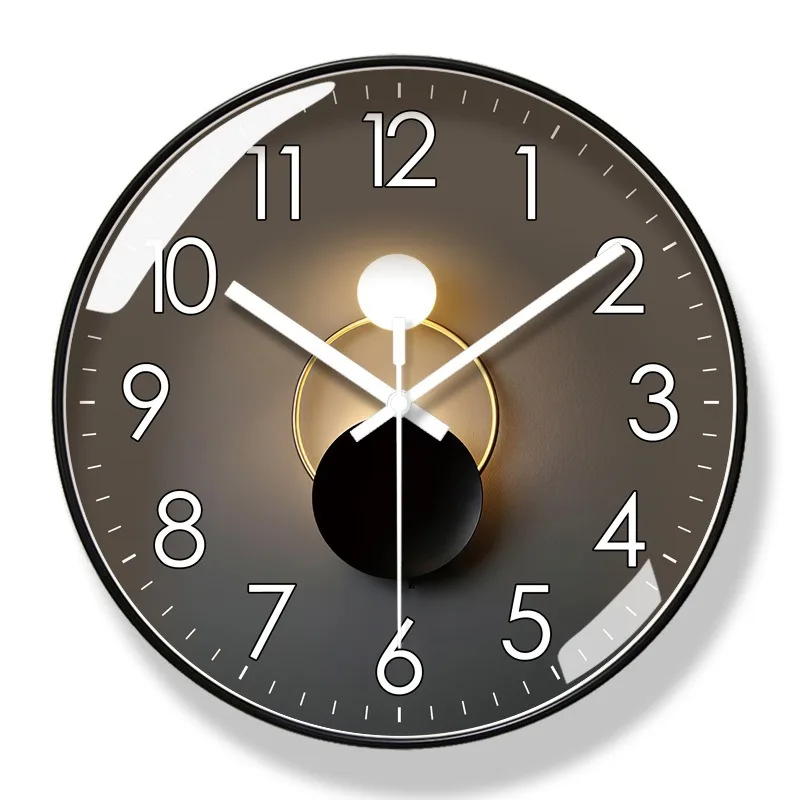 Luxury Universal Silent Round Wall Clock for Modern Homes