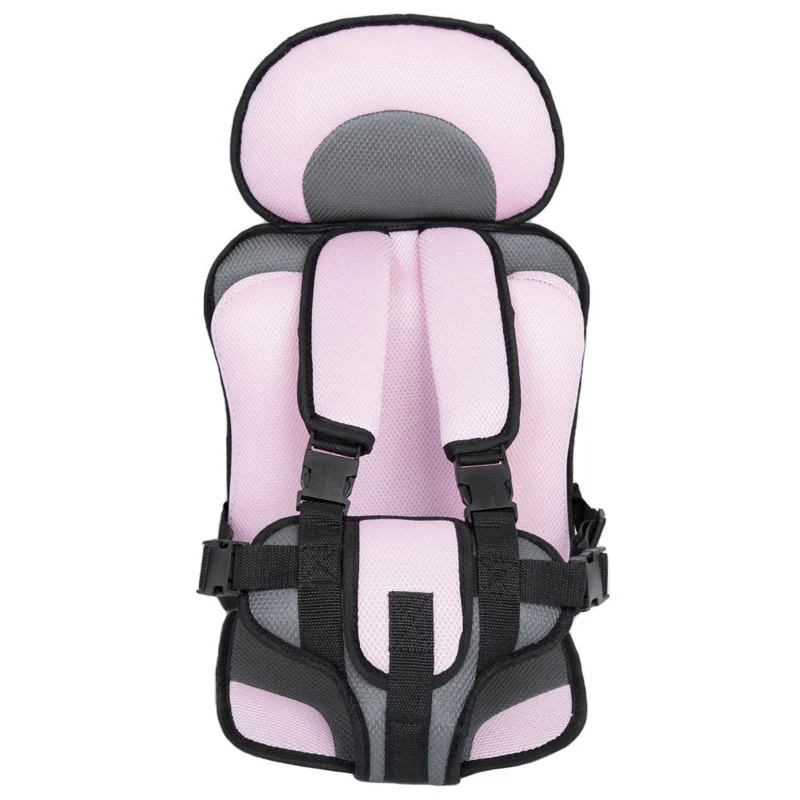 Adjustable Child Car Seat with 5-Point Safety Harness and Soft Padding