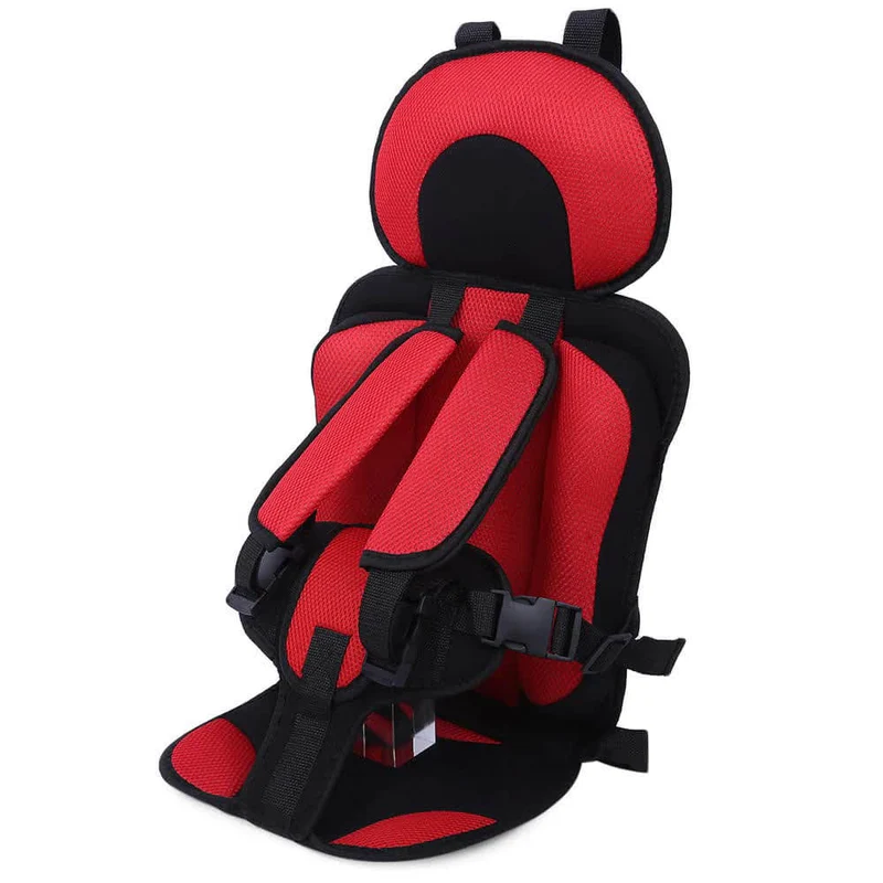 Adjustable Child Car Seat with 5-Point Safety Harness and Soft Padding