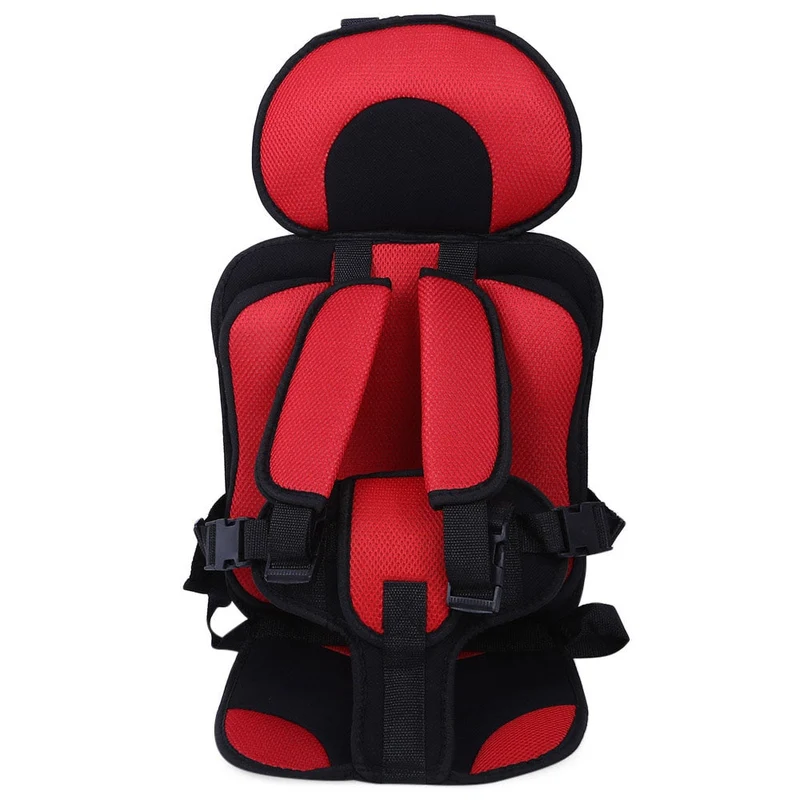 Adjustable Child Car Seat with 5-Point Safety Harness and Soft Padding