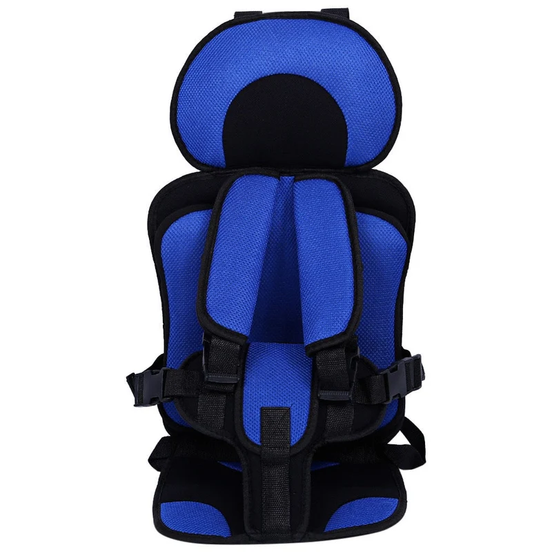 Adjustable Child Car Seat with 5-Point Safety Harness and Soft Padding