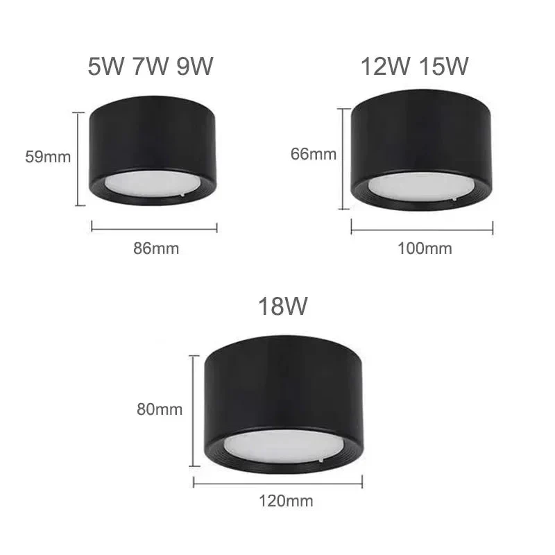 Adjustable LED ceiling spotlight Modern surface-mounted downlight
