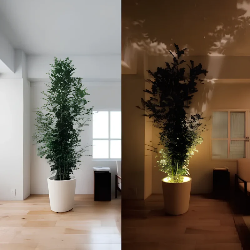 Wireless adjustable wall spotlight with remote control