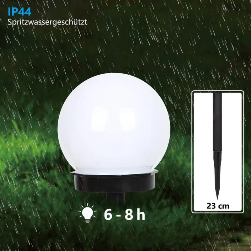 3 Stuks Zonnebol Tuinverlichting – Waterdichte LED Tuinlampen voor Buiten