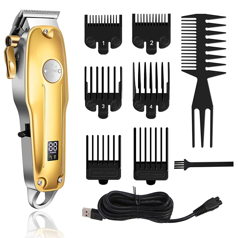 3-in-1 Haartrimmer Set – Draadloze Trimmer, T-Blade Outliner & Foil Scheerapparaat