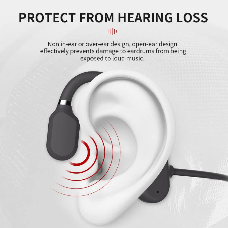 Bone Conduction Sportkoptelefoon – Draadloos, Lichtgewicht & IP67 Waterbestendig